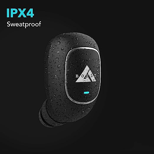 Boult Audio AirBass Monopod in-Ear Wireless Bluetooth Earphones with inbuilt Mic and IPX4 Sweatproof (Black) Boult Audio AirBass Monopod in-Ear Wireless Bluetooth Earphones with inbuilt Mic and IPX4 Sweatproof (Black)